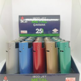 BK JET 1800 METAL JET ÇAKMAK 25`Lİ