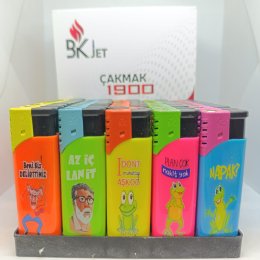 BK JET 1900 BASKILI JET ÇAKMAK 50`Lİ