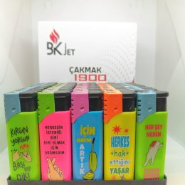 BK JET 1900 BASKILI JET ÇAKMAK 50`Lİ