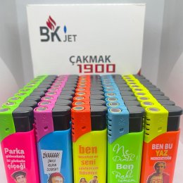 BK JET 1900 BASKILI TURBO ÇAKMAK 50`Lİ