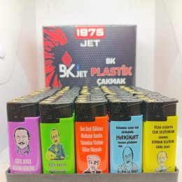 BK JET 1975 BASKILI JET ÇAKMAK 50`Lİ