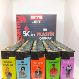 BK JET 1975 BASKILI JET ÇAKMAK 50`Lİ