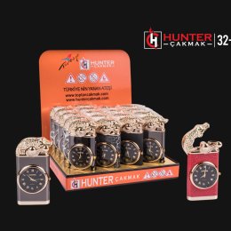 HUNTER 32-20 KALPLİ METAL ÇAKMAK 20 Lİ