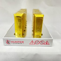 HUNTER 32-26 MAT GOLD GAZLI MANYETOLU  12'Lİ ÇAKMAK 
