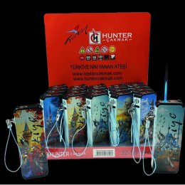 HUNTER 32-58-2 IŞIKLI JET ÇAKMAK 25`Lİ 