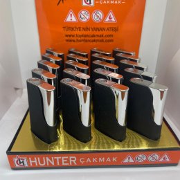 HUNTER 46-27B METAL KILIFLI JET ÇAKMAK 20 Lİ