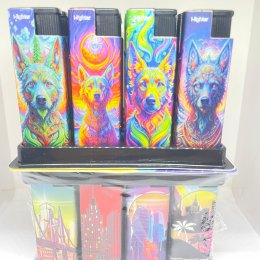 İ-LİGHTER Y-334 DESENLİ METAL TURBO ÇAKMAK 24`LÜ