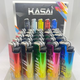 KASAİ METAL TAŞLI BASKILI ÇAKMAK 25`Lİ