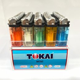 TOKAI MİNİ SİBOPSUZ TAŞLI 50 'Lİ ŞEFFAF ÇAKMAK 